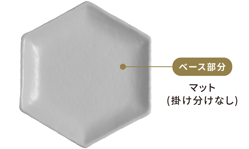 ベース部分:マット(掛け分けなし)