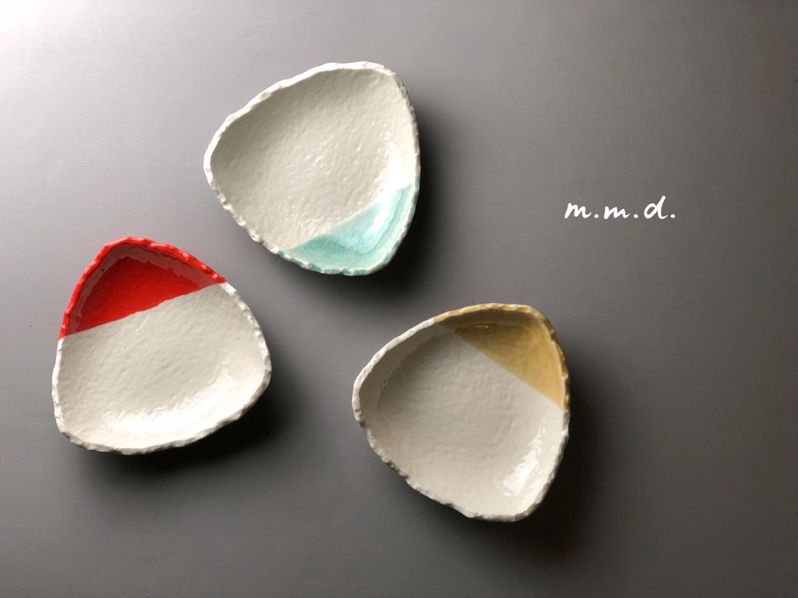 m.m.d. / 三角皿3枚セット / ギフトボックス&熨斗付き / true colors line