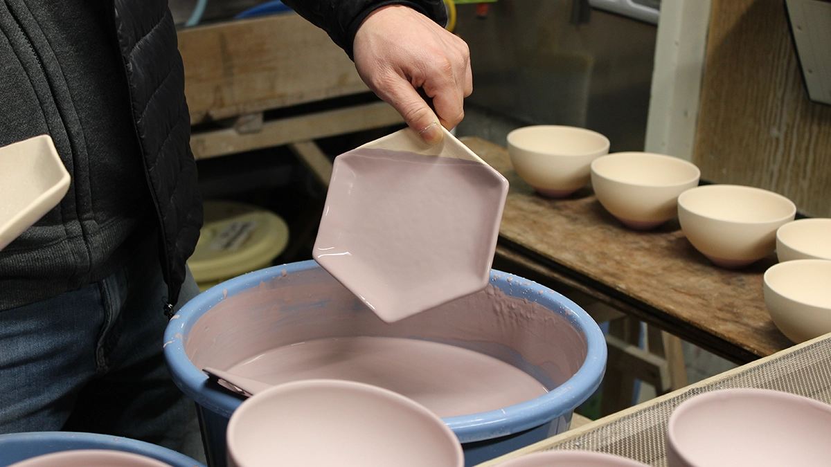 掛け分け作業の様子