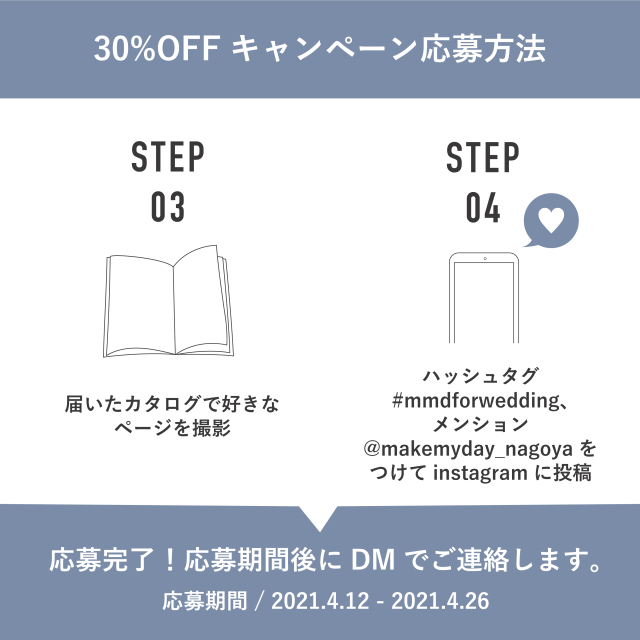 カタログお届けまでのSTEP