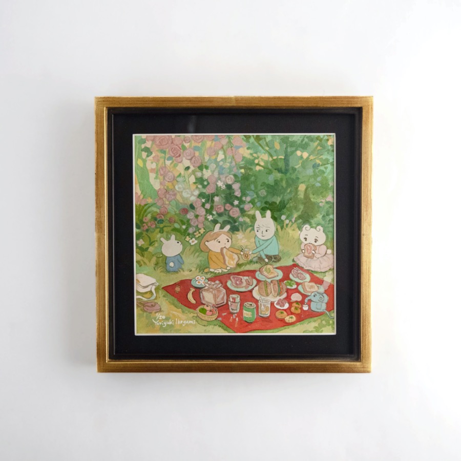 イケガミヨリユキ 複製原画「春うらら」/ art potteryシリーズ